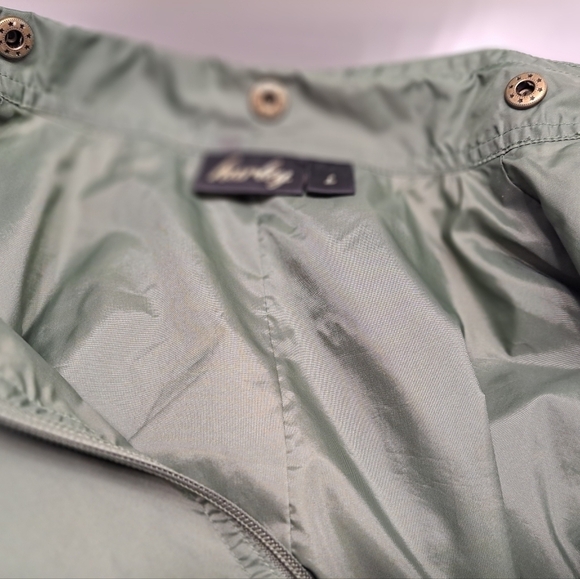 Hurley Olive Green Hooded Windbreaker   Size L - Picture 12 of 12
